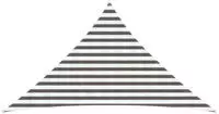 vidaXL Sonnensegel Hellgrau und Wei&szlig; 2,5 x 2,5 x 3,5 m HDPE