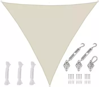 Amanka Sonnensegel Dreieckig 5x5x5m Wasserdicht 98% UV-Schutz (16965)