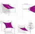 vidaXL Sonnensegel Oxford-Gewebe Rechteckig 2x3 m Gelb