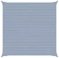 vidaXL Sonnensegel Blau und Wei&szlig; 7 x 7 m 100 % Polyester Oxford