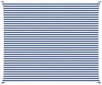 vidaXL Sonnensegel Blau und Wei&szlig; 6 x 5 m 100 % Polyester Oxford