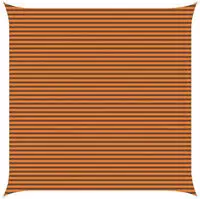 vidaXL Sonnensegel Orange und Braun 6 x 6 m 100 % Polyester Oxford
