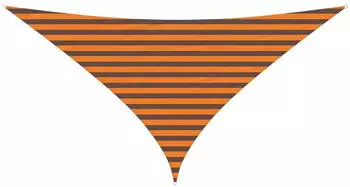 vidaXL Sonnensegel Orange und Braun 3 x 3 x 4,24 m