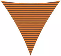 vidaXL Sonnensegel Orange und Braun 4 x 4 x 4 m 100 % Polyester Oxford