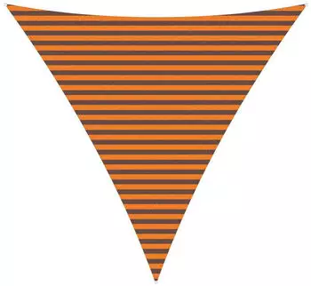 vidaXL Sonnensegel Orange und Braun 4 x 4 x 4 m 100 % Polyester Oxford
