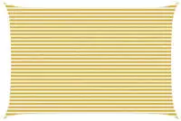Vidaxl Sunshade Sail Yellow And White 4 X 6 M Hdpe