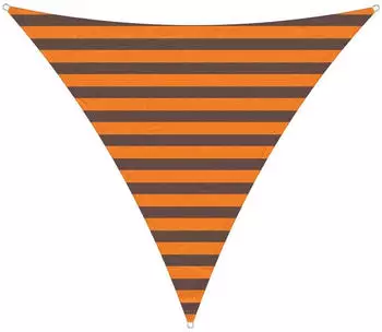 vidaXL Sonnensegel Orange und Braun 2 x 2 x 2 m 100 % Polyester Oxford