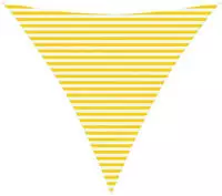 vidaXL Sonnensegel Gelb und Wei&szlig; 4,5 x 4,5 x 4,5 m