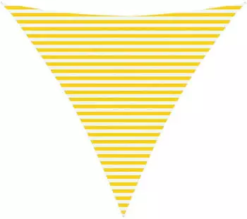 vidaXL Sonnensegel Gelb und Wei&szlig; 4,5 x 4,5 x 4,5 m