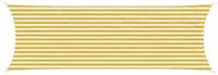 vidaXL Sonnensegel Gelb und Wei&szlig; 2 x 6 m HDPE