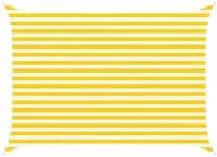 vidaXL Sonnensegel Gelb und Wei&szlig; 3,5 x 2,5 m 100 % Polyester Oxford