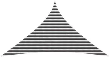 vidaXL Sonnensegel Anthrazit und Wei&szlig; 3 x 3 x 4,2 m HDPE