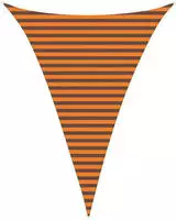 vidaXL Sonnensegel Orange und Braun 3 x 4 x 4 m 100 % Polyester Oxford
