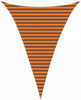 vidaXL Sonnensegel Orange und Braun 3 x 4 x 4 m 100 % Polyester Oxford