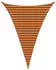 vidaXL Sonnensegel Orange und Braun 3 x 4 x 4 m 100 % Polyester Oxford