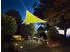 Perel Sonnensegel Dreieck 107 LEDs Solar 3,6x3,6x3,6m Limonengrün (GSST36MLEDSPGR)