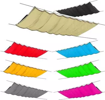 SILUK einziehbares Sonnensegel 150x500cm Beige