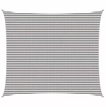 vidaXL Sonnensegel Hellgrau und Wei&szlig; 6 x 7 m HDPE