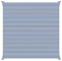 vidaXL Sonnensegel Blau und Wei&szlig; 6 x 6 m 100 % Polyester Oxford