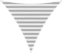 vidaXL Sonnensegel Hellgrau und Wei&szlig; 2 x 2 x 2 m