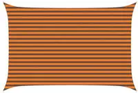 vidaXL Sonnensegel Orange und Braun 4,5 &times; 3 m 100 % Polyester Oxford