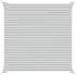 vidaXL Sonnensegel Hellgrau und Weiß 5 x 5 m 100 % Polyester Oxford