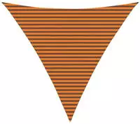 vidaXL Sonnensegel Orange und Braun 6 x 6 x 6 m 100 % Polyester Oxford