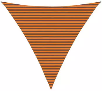 vidaXL Sonnensegel Orange und Braun 6 x 6 x 6 m 100 % Polyester Oxford