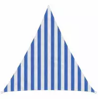 vidaXL Sonnensegel Blau und Wei&szlig; 2 x 2 x 2 m HDPE