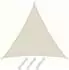 Amanka UPF50+ UV Sonnensegel 3x3x3 Polyester Beige