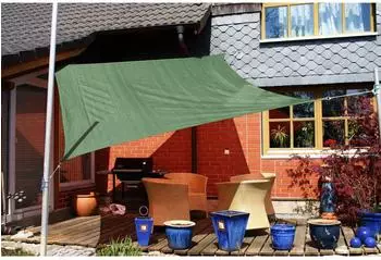 Eduplay Sonnensegel 3,6x3,6m Quadrat grün
