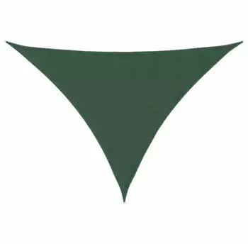 vidaXL Sonnensegel Oxford-Gewebe Dreieckig 3x3x4,24 m Dunkelgr&uuml;n