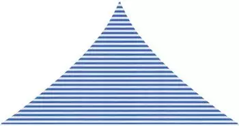 vidaXL Sonnensegel 7 x 5 x 5 m HDPE
