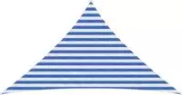 vidaXL Sonnensegel 2,5 x 2,5 x 3,5 m HDPE Dreieckig Blau und Wei&szlig;