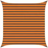 vidaXL Sonnensegel Orange und Braun 2,5 x 2,5 m 100 % Polyester Oxford