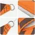 vidaXL Sonnensegel Orange und Braun 2,5 x 2,5 m 100 % Polyester Oxford