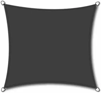 Siena Garden Solino Sonnensegel Set 3,6m Quadratisch, Grau (Solino)