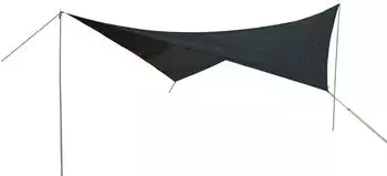 Explorer Sonnensegel 3x4m rechteckig wasserabweisend UPF80+ anthrazit (mit Stangen)