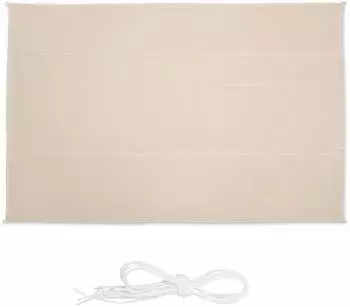 Relaxdays Sonnensegel rechteckig 5 x 7 m mit Spannseilen beige