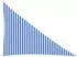 vidaXL 160 g/m² HDPE awning 3x4x5 m white/blue (42032908)