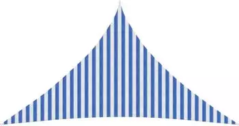 vidaXL Sonnensegel Blau und Wei&szlig; 5 x 5 x 5 m HDPE