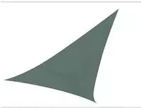 Perel - Sonnensegel - Dreieckig - 5 X 5 X 5 M - Farbe: Gr&uuml;ngrau