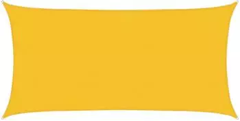 vidaXL Sonnensegel Gelb 2,5 x 6 m HDPE