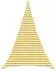 vidaXL Sonnensegel 3 x 4 x 4 m HDPE Dreieckig Gelb und Weiß