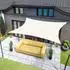 LuxusKollektion Sonnensegel rechteckig 3x4,5m creme, wasserdicht, 95% UV-Schutz, Polyester