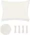 Love Story Sonnensegel 2x4m rechteckig, cremeweiß, wasserdicht, UV95, PES