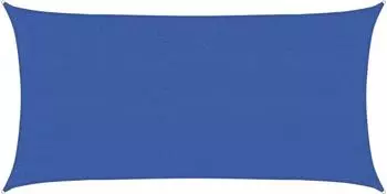 vidaXL Sonnensegel Blau 2 x 6 m HDPE