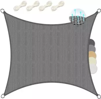 Gerster SolVision HS9 Sonnensegel rechteckig 200x200cm, Anthrazit, HDPE (HS9)