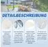 LuxusKollektion Sonnensegel rechteckig 3,5x5m wasserdicht creme 95% UV-Schutz