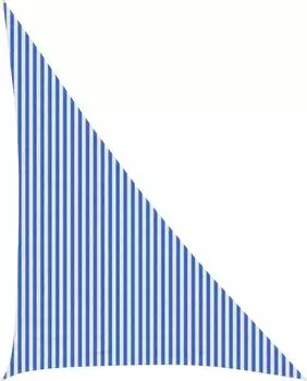 vidaXL Sonnensegel dreieckig 4x5x6,8m HDPE blau/wei&szlig;